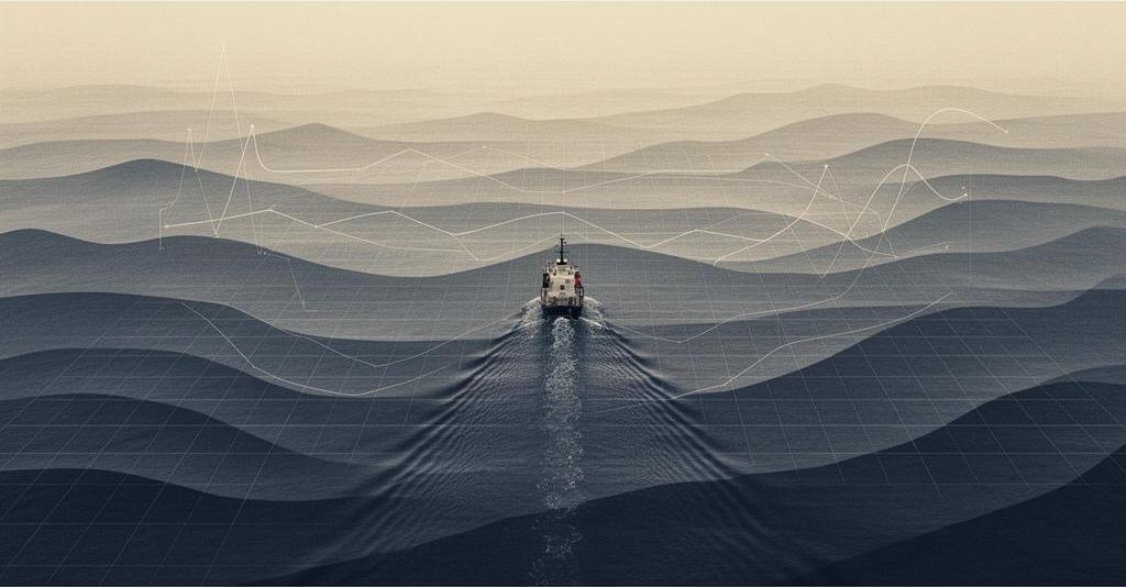 A ship at sea with evolving wave and data patterns — the evolution of culture change processes